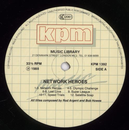 KPM Library Network Heroes vinyl LP album (LP record) UK KP1LPNE892982