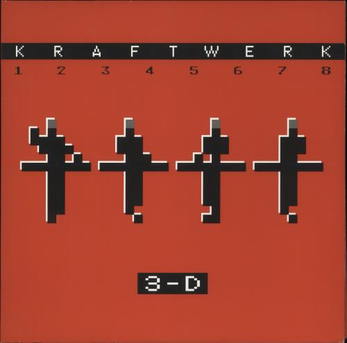 Kraftwerk 3-D (1 2 3 4 5 6 7 8) 2-LP vinyl record set (Double LP Album) UK KRA2LD881780