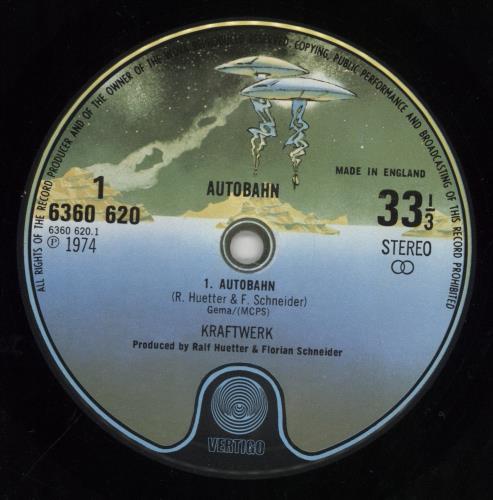 Kraftwerk Autobahn - 1st - VG vinyl LP album (LP record) UK KRALPAU777733
