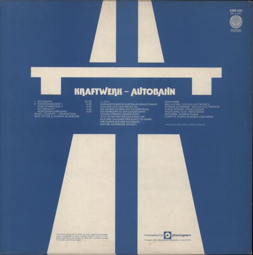 Kraftwerk Autobahn - 2nd - VG vinyl LP album (LP record) UK KRALPAU876954