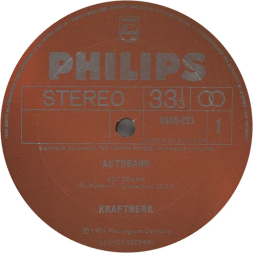 Kraftwerk Autobahn - Red Label vinyl LP album (LP record) Canadian KRALPAU100873