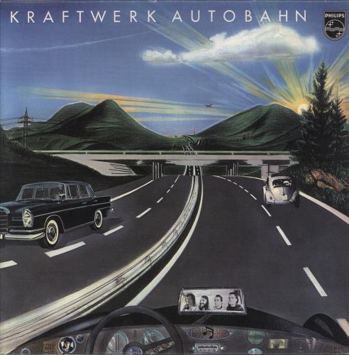 Kraftwerk Autobahn - Textured sleeve vinyl LP album (LP record) German KRALPAU845020