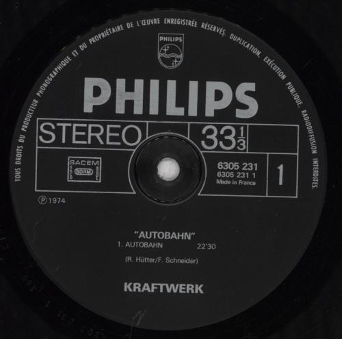 Kraftwerk Autobahn vinyl LP album (LP record) French KRALPAU271414
