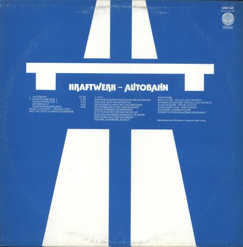 Kraftwerk Autobahn vinyl LP album (LP record) Australian KRALPAU658073