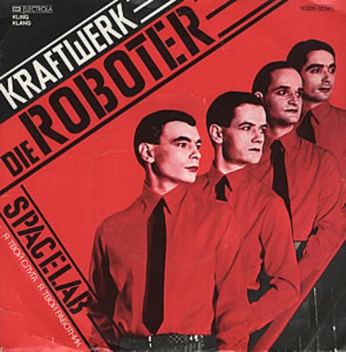 Kraftwerk Die Roboter - red vinyl 7" vinyl single (7 inch record / 45) German KRA07DI155775