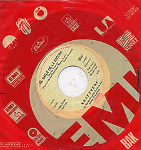 Kraftwerk El Baile De La Escoba 7" vinyl single (7 inch record / 45) Mexican KRA07EL276801