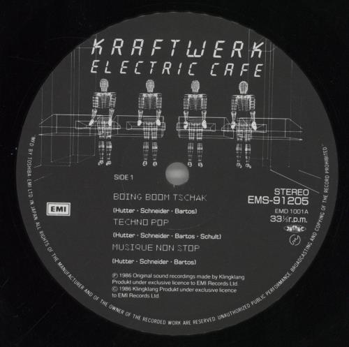 Kraftwerk Electric Cafe + obi - EX vinyl LP album (LP record) Japanese KRALPEL859000