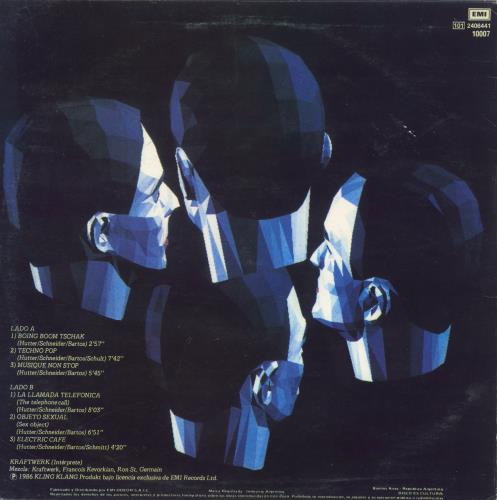 Kraftwerk Electric Cafe - Promo vinyl LP album (LP record) Argentinean KRALPEL826645
