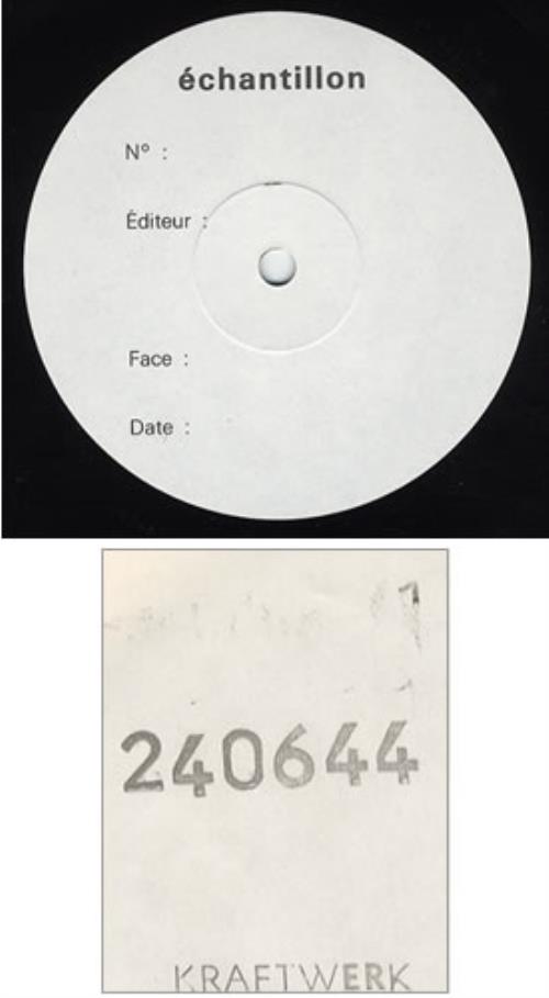 Kraftwerk Electric Cafe - Test Pressing vinyl LP album (LP record) French KRALPEL367502