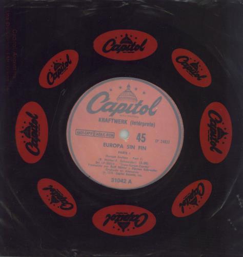Kraftwerk Europa Sin Fin - Parte 1 & 2 7" vinyl single (7 inch record / 45) Argentinean KRA07EU810478