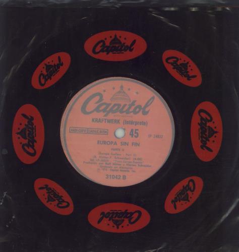 Kraftwerk Europa Sin Fin - Parte 1 & 2 7" vinyl single (7 inch record / 45) Argentinean KRA07EU810478