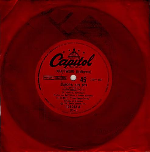 Kraftwerk Europa Sin Fin 7" vinyl single (7 inch record / 45) Argentinean KRA07EU348042