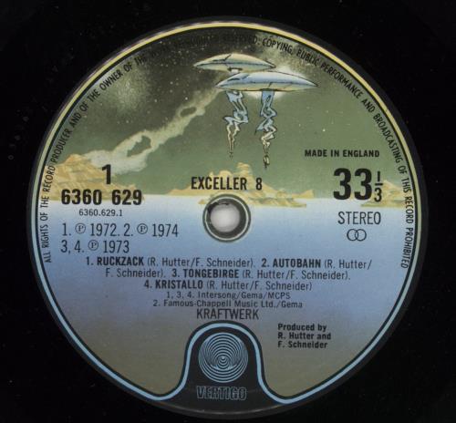 Kraftwerk Exceller 8 - Hype Stickered vinyl LP album (LP record) UK KRALPEX534265