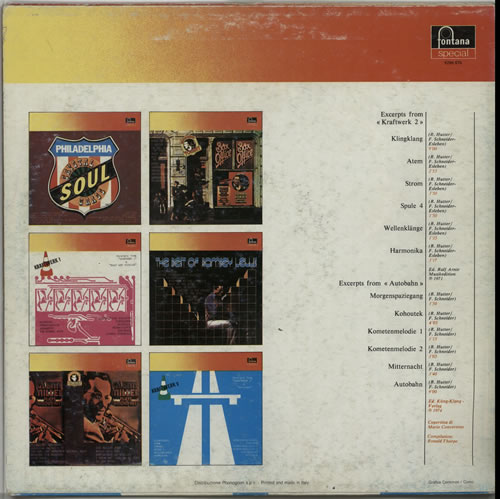 Kraftwerk Excerpts From 'Kraftwerk 2' & 'Autobahn' - VG vinyl LP album (LP record) Italian KRALPEX633383