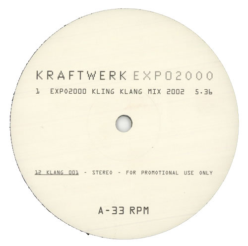 Kraftwerk EXPO 2000 12" vinyl single (12 inch record / Maxi-single) UK KRA12EX151537