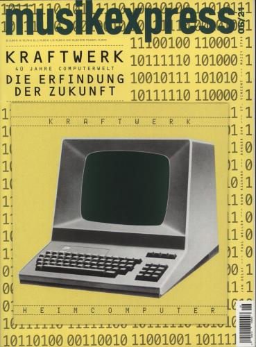 Kraftwerk Heimcomputer - Yellow Vinyl 7" + MusikExpress Magazine 7" vinyl single (7 inch record / 45) German KRA07HE867862