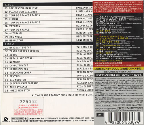 Kraftwerk Minimum-Maximum CD album (CDLP) Japanese KRACDMI421476