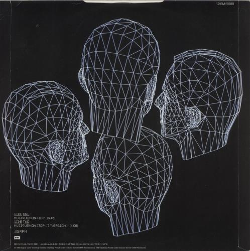Kraftwerk Musique Non Stop 12" vinyl single (12 inch record / Maxi-single) UK KRA12MU15294