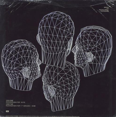 Kraftwerk Musique Non Stop 12" vinyl single (12 inch record / Maxi-single) Brazilian KRA12MU254189