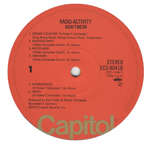 Kraftwerk Radio-Activity vinyl LP album (LP record) Japanese KRALPRA149843