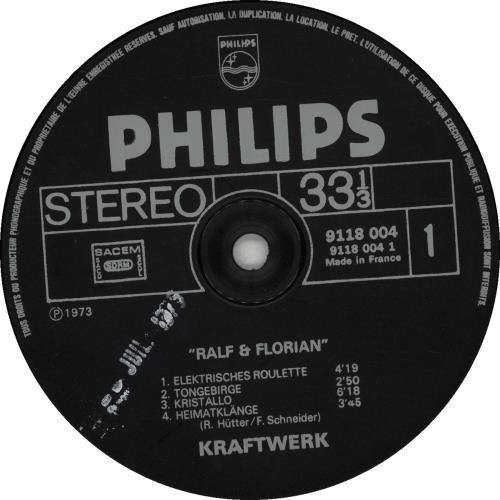 Kraftwerk Ralf And Florian vinyl LP album (LP record) French KRALPRA673165