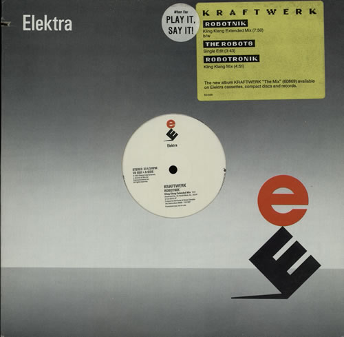 Kraftwerk Robotnik 12" vinyl single (12 inch record / Maxi-single) US KRA12RO12425
