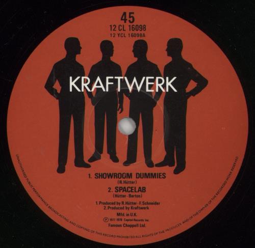Kraftwerk Showroom Dummies 12" vinyl single (12 inch record / Maxi-single) UK KRA12SH18408