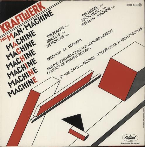 Kraftwerk The Man Machine vinyl LP album (LP record) French KRALPTH679984