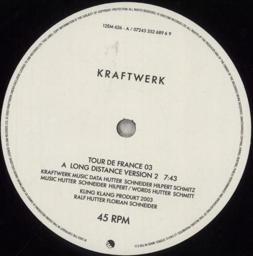 Kraftwerk Tour De France 2003 12" vinyl single (12 inch record / Maxi-single) UK KRA12TO250596