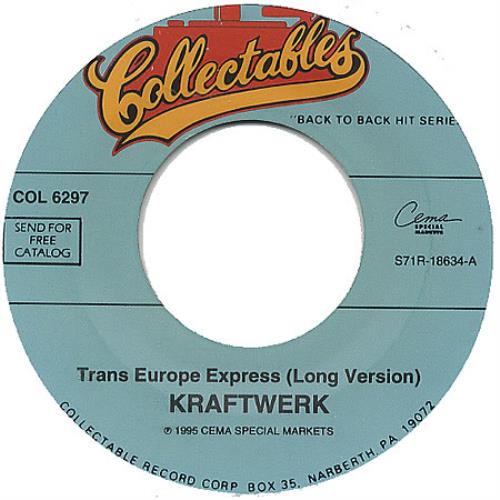 Kraftwerk Trans Europe Express 7" vinyl single (7 inch record / 45) US KRA07TR391065