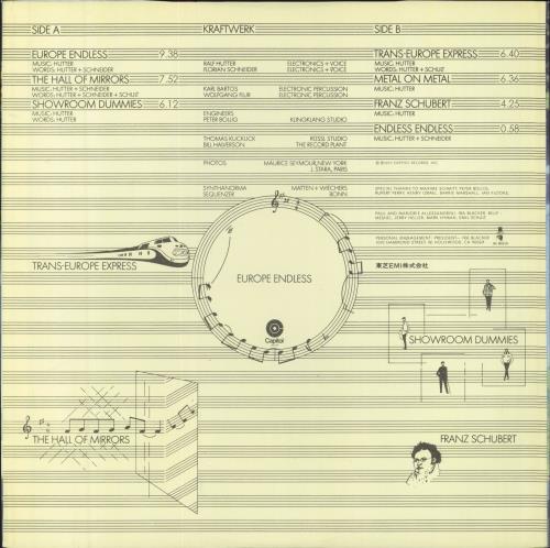 Kraftwerk Trans-Europe Express vinyl LP album (LP record) Japanese KRALPTR100875