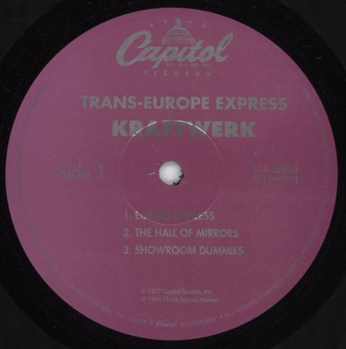 Kraftwerk Trans-Europe Express vinyl LP album (LP record) US KRALPTR285747