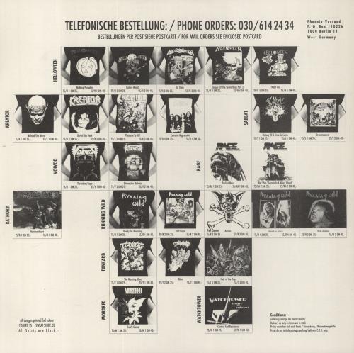 Kreator Coma Of Souls + Lyric & Merch Insert vinyl LP album (LP record) German KR6LPCO822356