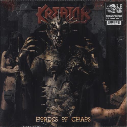 Kreator Hordes of Chaos - Yellow Vinyl - Sealed vinyl LP album (LP record) US KR6LPHO855658