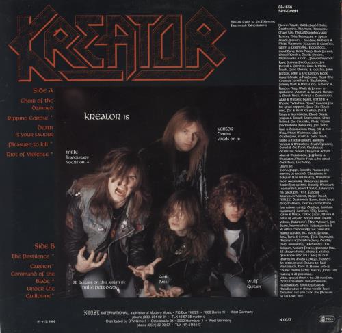 Kreator Pleasure To Kill vinyl LP album (LP record) German KR6LPPL799188