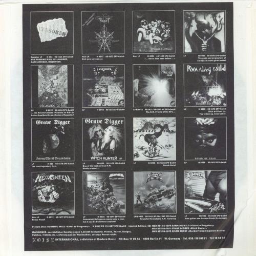 Kreator Terrible Certainty + Inner vinyl LP album (LP record) German KR6LPTE822421