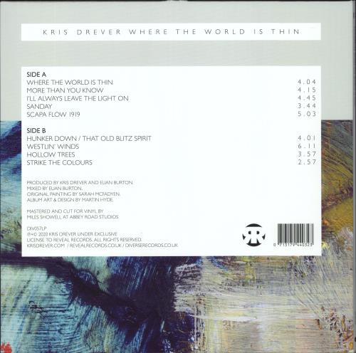 Kris Drever Where The World Is Thin vinyl LP album (LP record) UK KDBLPWH802873