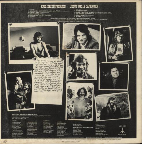 Kris Kristofferson Jesus Was A Capricorn vinyl LP album (LP record) UK KRSLPJE478731