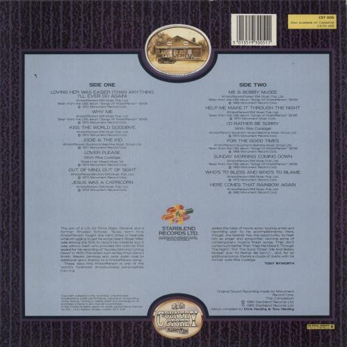 Kris Kristofferson The Very Best Of vinyl LP album (LP record) UK KRSLPTH847210