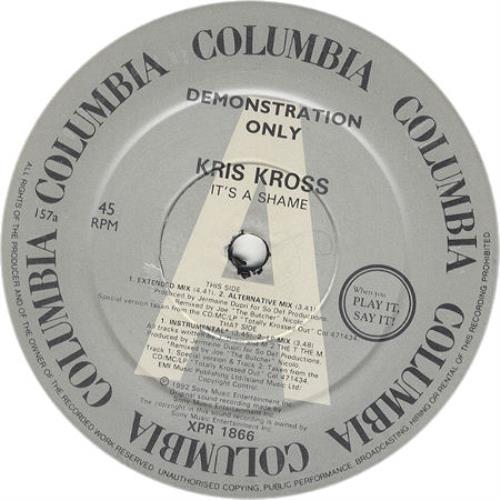 Kris Kross It's A Shame 12" vinyl single (12 inch record / Maxi-single) UK KRK12IT17090