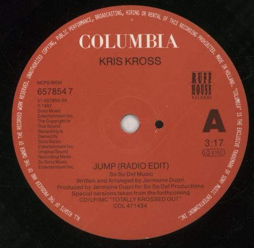 Kris Kross Jump 7" vinyl single (7 inch record / 45) Dutch KRK07JU518312