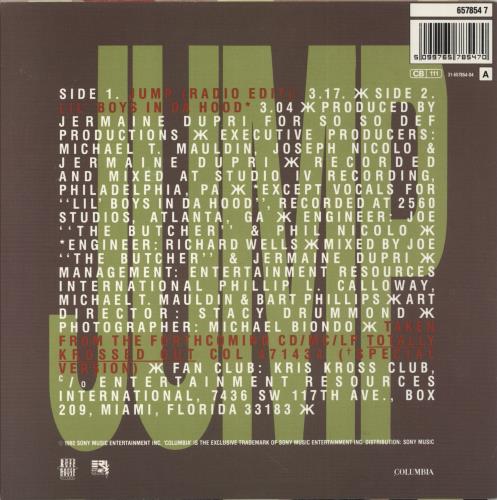 Kris Kross Jump 7" vinyl single (7 inch record / 45) Dutch KRK07JU518312