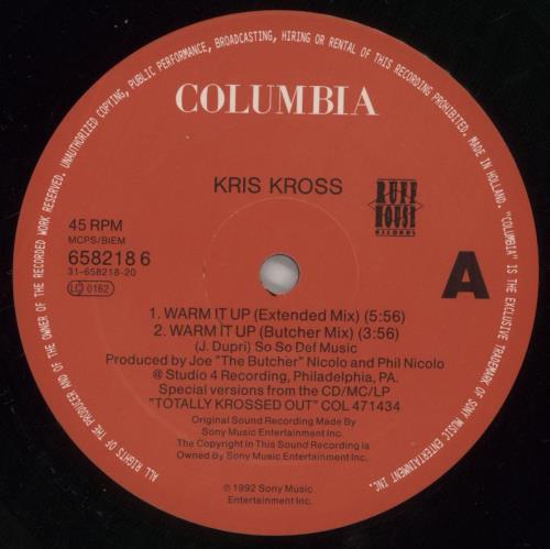 Kris Kross Warm It Up 12" vinyl single (12 inch record / Maxi-single) Austrian KRK12WA861285