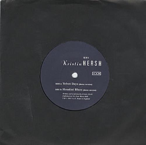Kristin Hersh Velvet Days 7" vinyl single (7 inch record / 45) UK KHE07VE129885