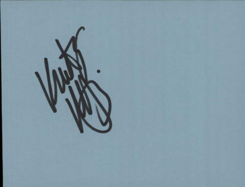 Kristy Majors Page From An Autograph Book memorabilia UK KZ-MMPA608881