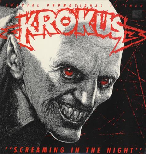 Krokus Screaming In The Night 12" vinyl single (12 inch record / Maxi-single) US KRO12SC360262