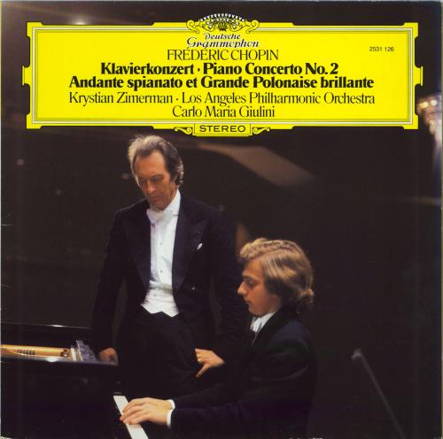 Krystian Zimerman Chopin: Klavierkonzert / Andante Spianato Et Grande Polonaise Brillante vinyl LP album (LP record) German ZR-LPCH770916