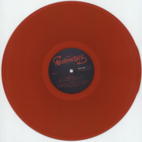 KSI All Over The Place - Red Vinyl - Autographed Print vinyl LP album (LP record) UK 4UKLPAL881254