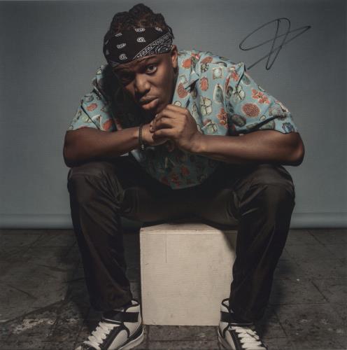 KSI All Over The Place - Red Vinyl - Autographed Print vinyl LP album (LP record) UK 4UKLPAL881254