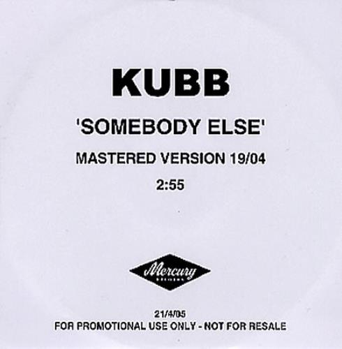 Kubb Somebody Else CD-R acetate UK KBUCRSO348272